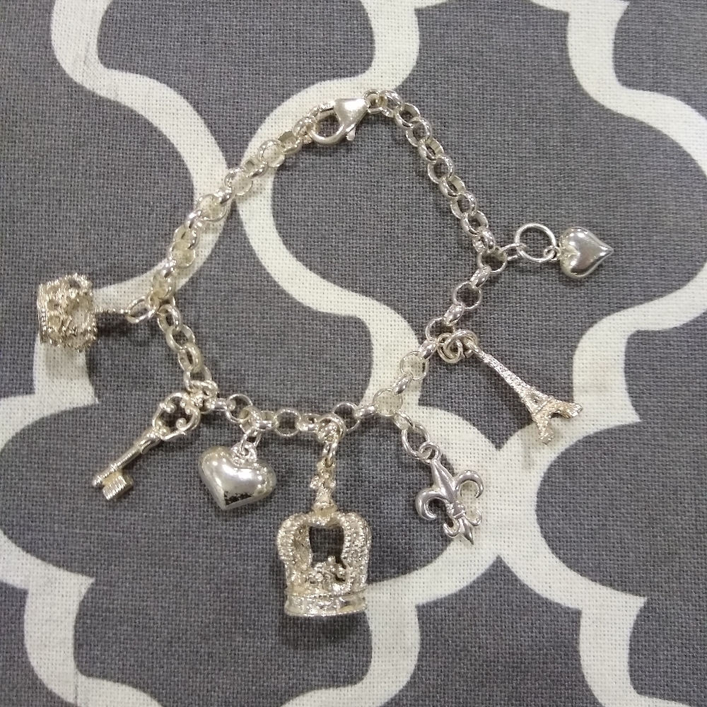 Sterling Silver Charm Bracelet